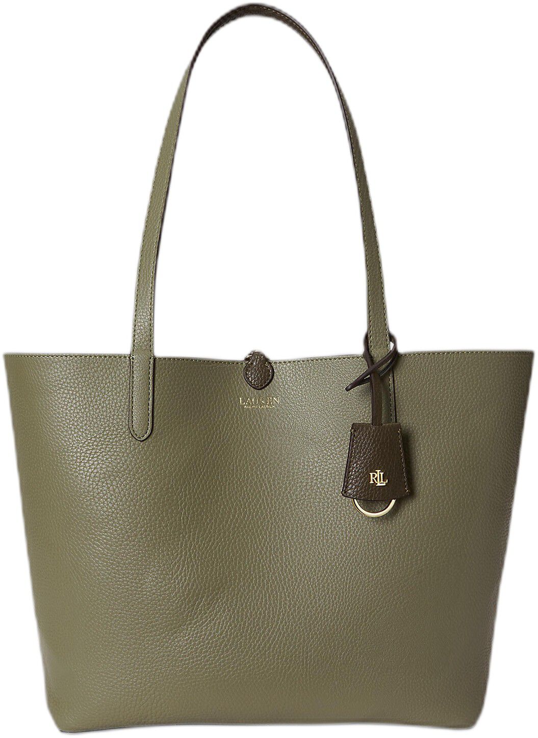 Faux-Leather Large Reversible Tote Bag