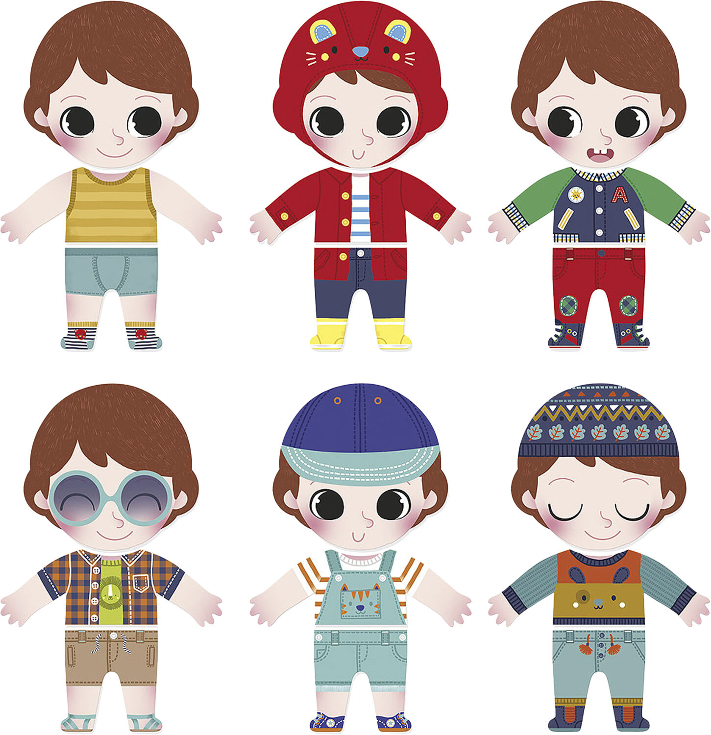 Vilac - Tr&aelig;puslespil - Kl&aelig;d Sacha p&aring;