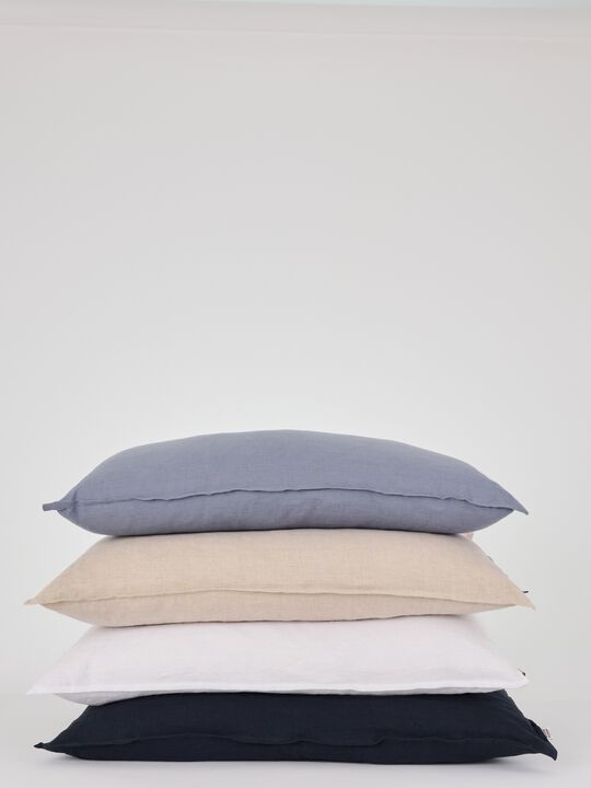 Hør gavlpude Beige 90x60 cm.