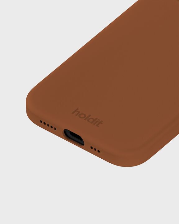Silicone Case iPhone 15 Almond Brown