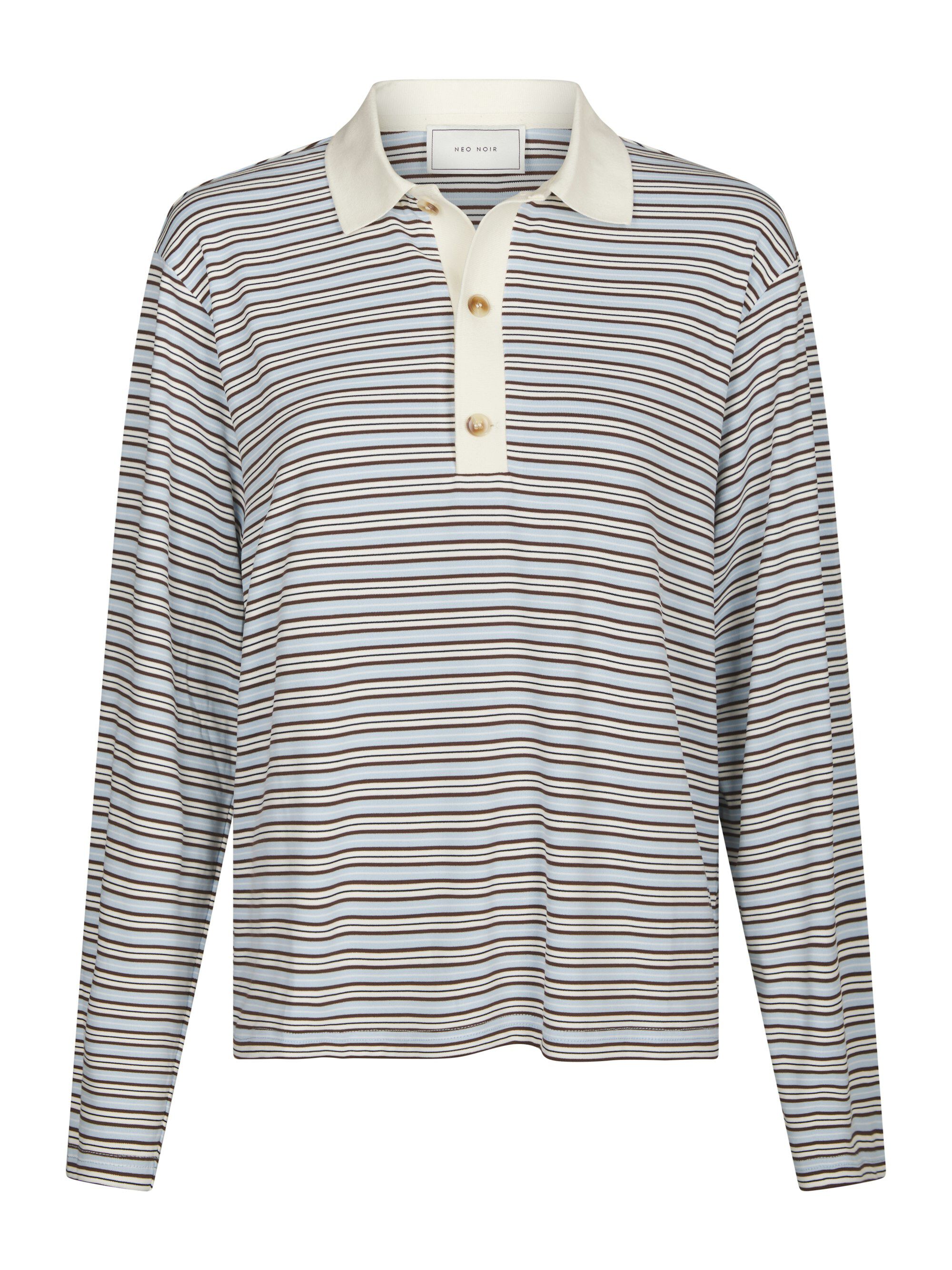 Lirenne Striped Polo Blouse