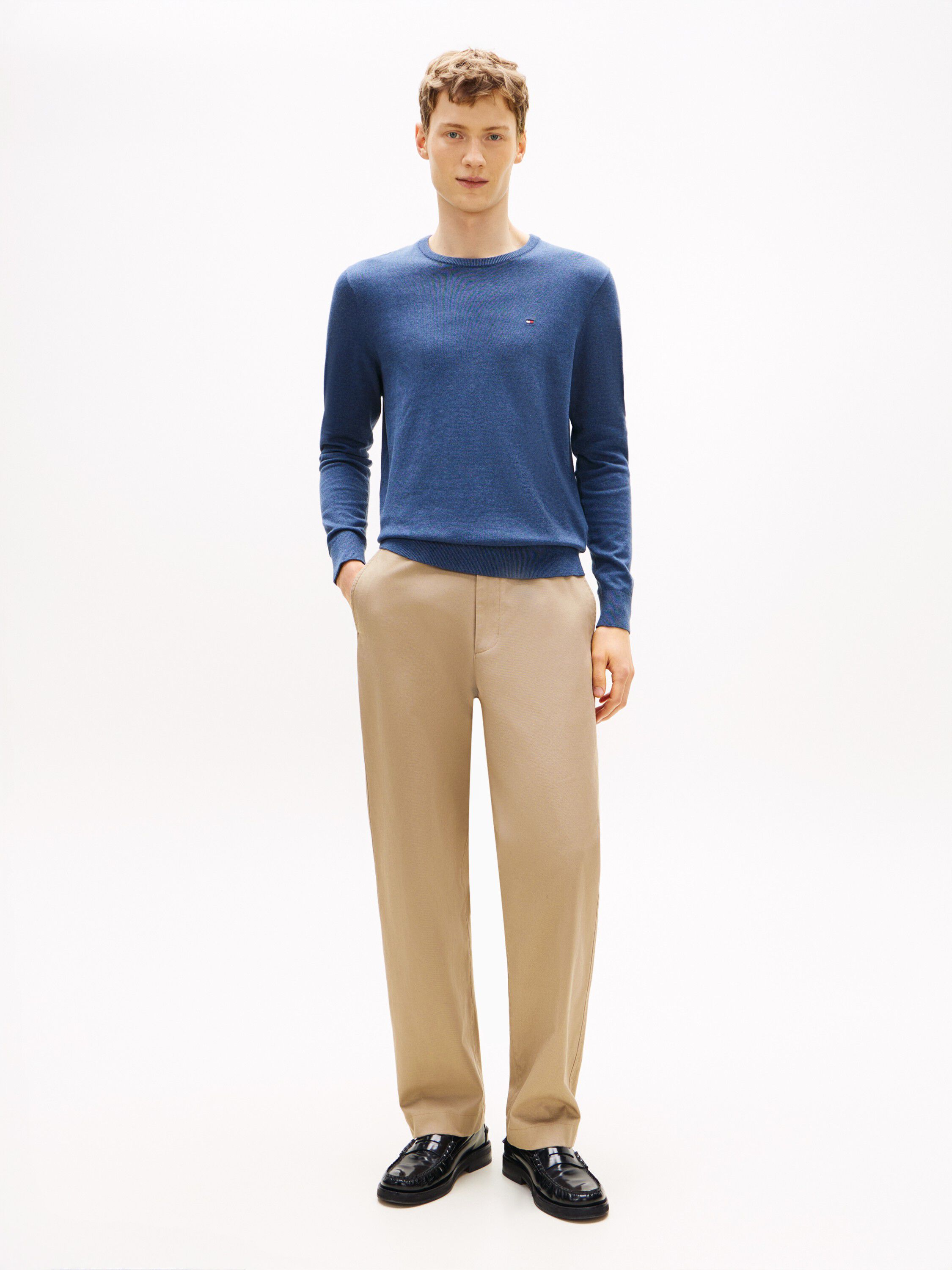 Flag Embroidery Crew Neck Jumper