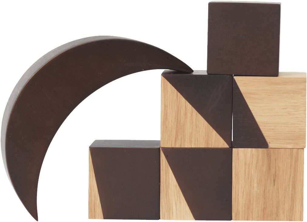 Phase Building Blocks - Natural/Dark stained
