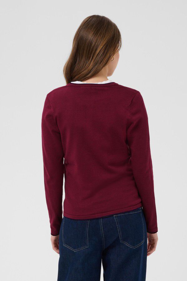MilaSZ Contrast Stripe Cardigan