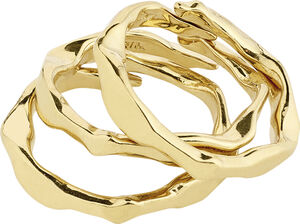 WYATT rings, 3-in-1 set, gold-plated