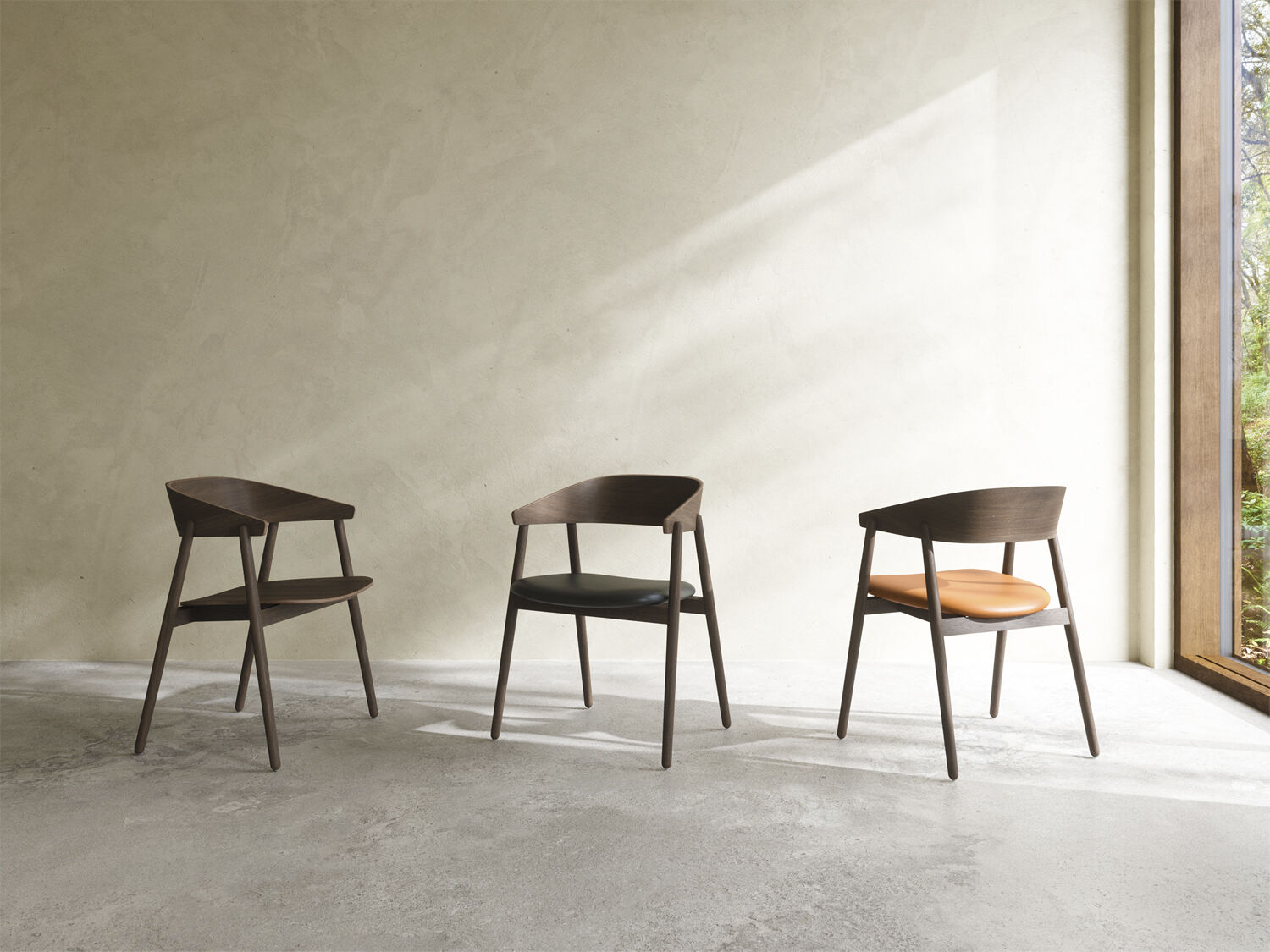 AC2 armchair, Smoked oak