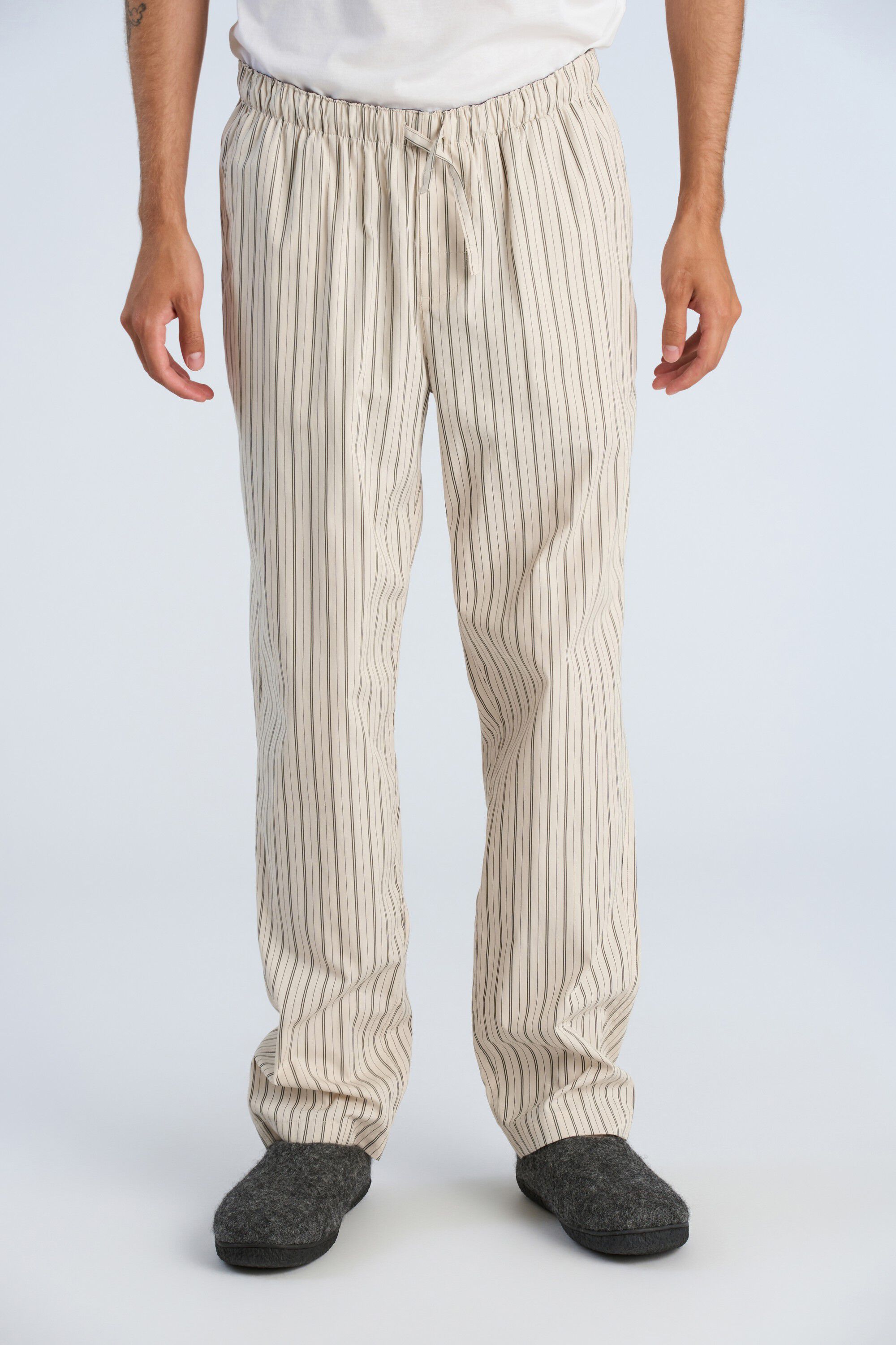 Striped cotton pyjama pants