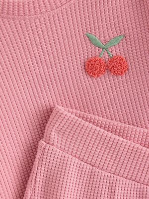 Soft set in waffled cotton with a s