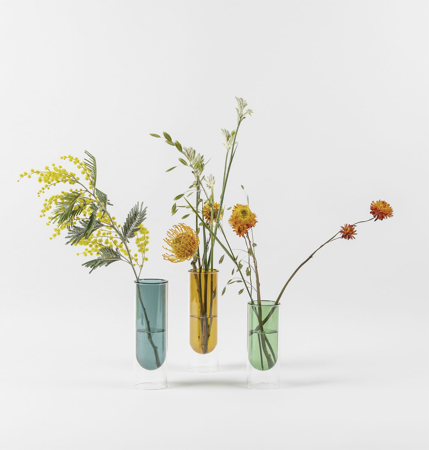 FLOWER TUBE, TALL TUBE, CYAN, 65200C