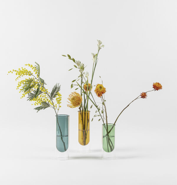 FLOWER TUBE, TALL TUBE, CYAN, 65200C