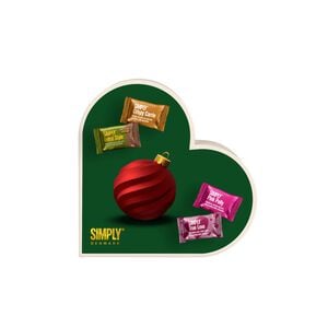 Simply&reg; JULEHJERTE&AElig;SKE S chokolade&aelig;ske (100g)