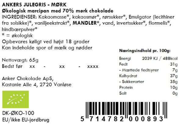 Julegris - M&oslash;rk