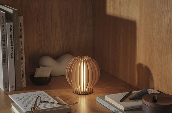 Radiant rund LED lampe Oak