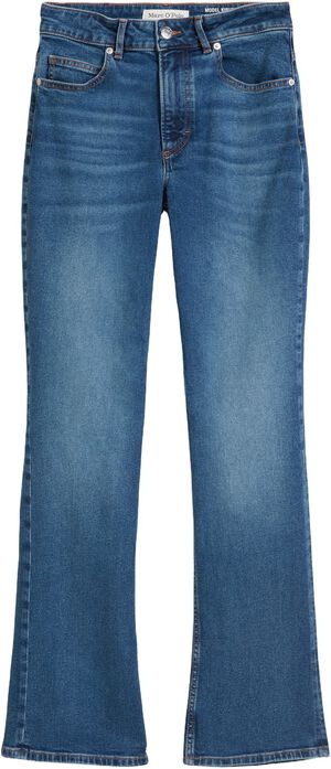 Denim trousers, high waist, flared