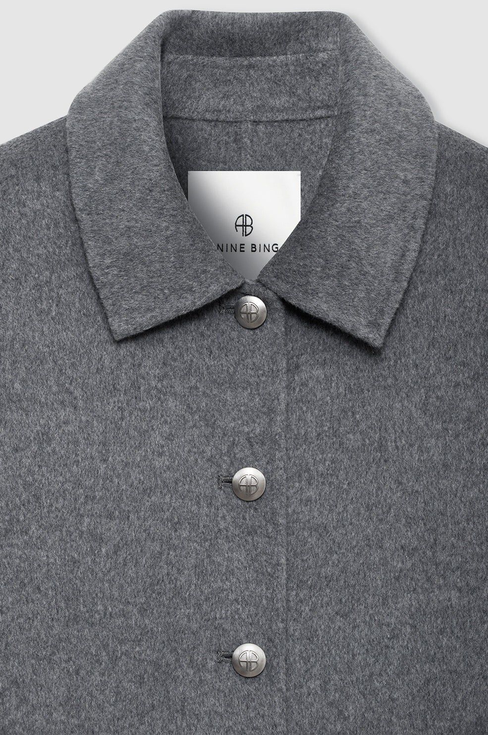 LUCA JACKET - HEATHER GREY CASHMERE BLEND