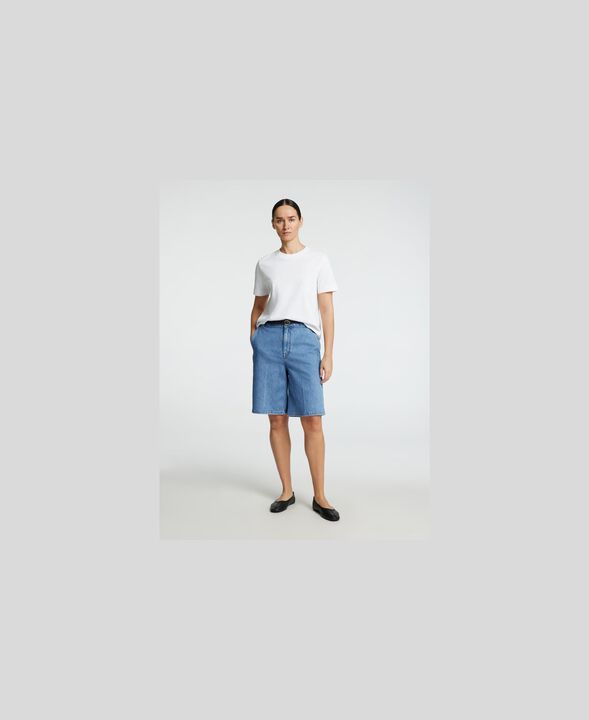 SLFEVELYN HW BERMUDA DENIM SHORTS
