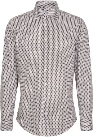 Business Shirt Slim Long sleeve Kent-Collar Print