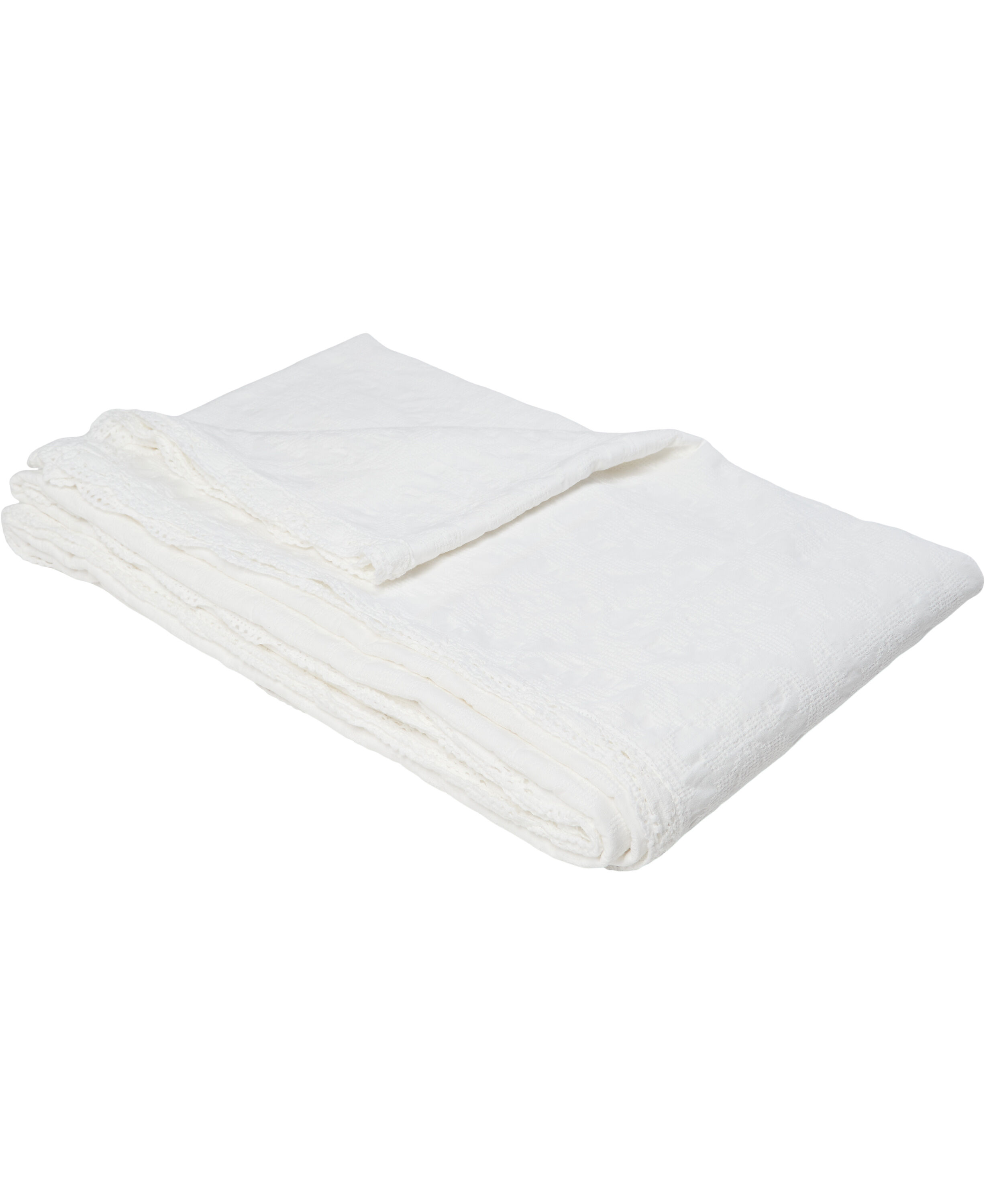 Bedspread 180x260cm w/lace white
