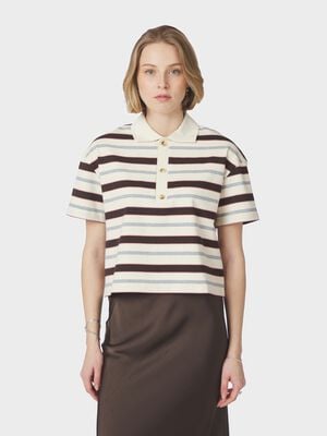 Vennera Triple Stripe Polo Tee