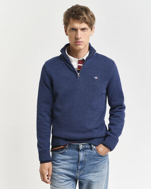 CASUAL COTTON HALF ZIP