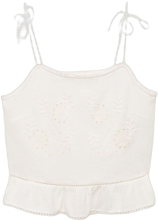 Lace embroidered top