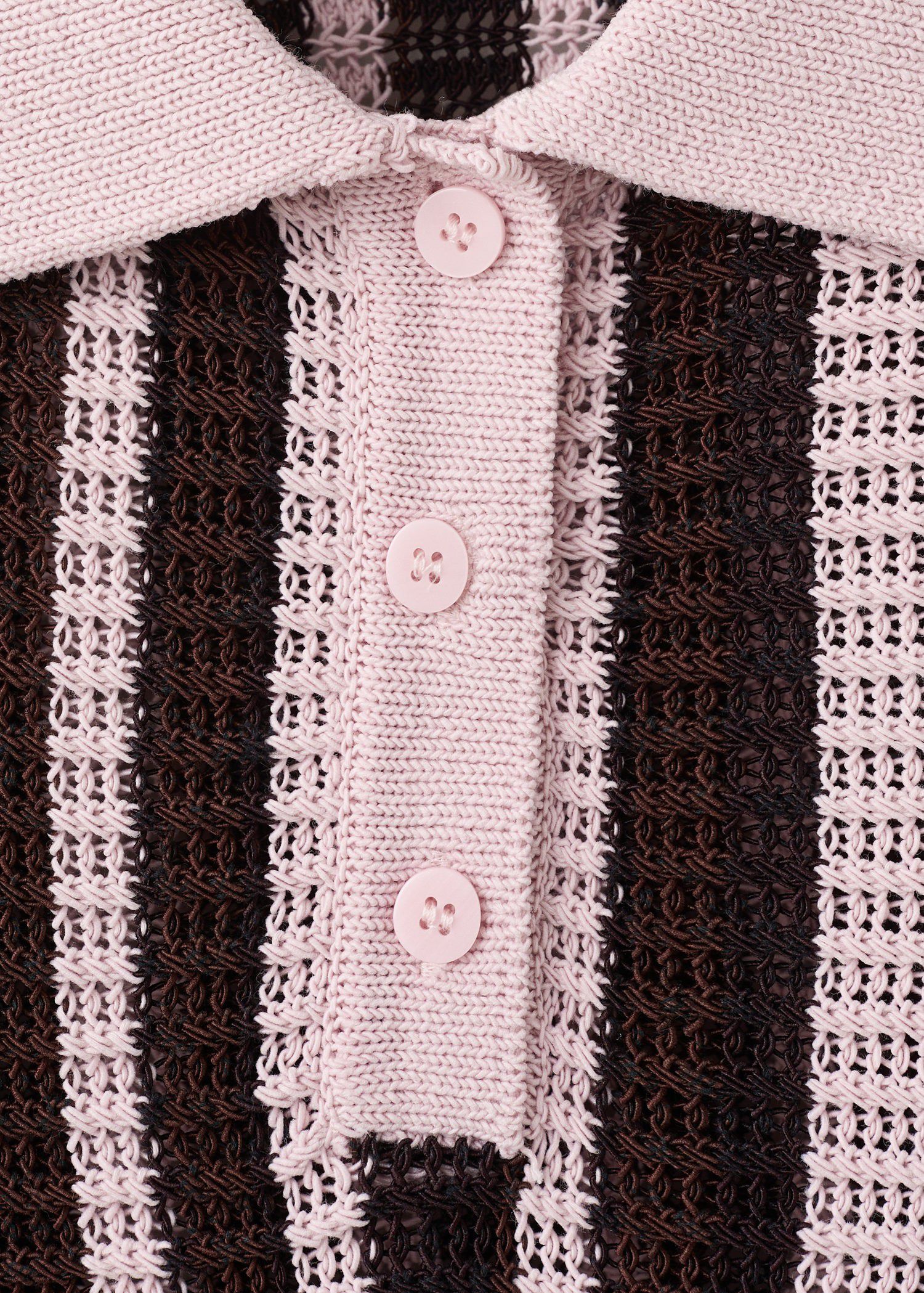 Knitted polo-neck sweater