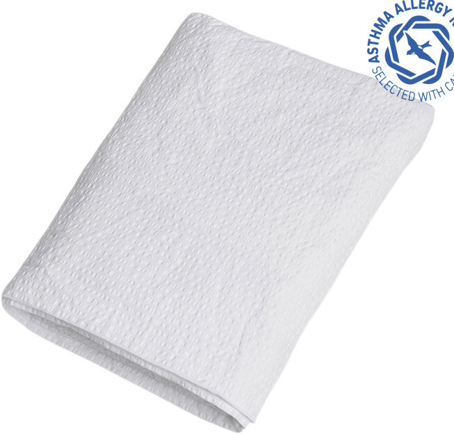 Pure v&aelig;vet Krepp lagen hvid