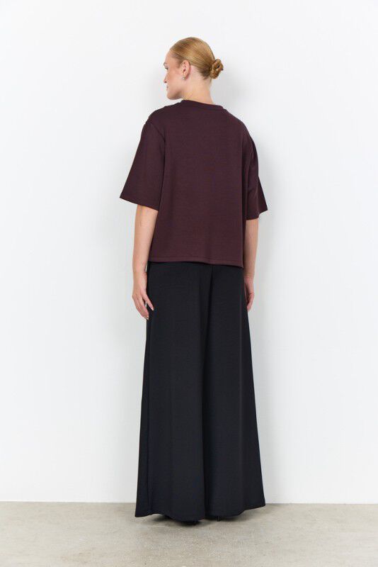 SC-BANU 345 T-shirt M&oslash;rk blomme