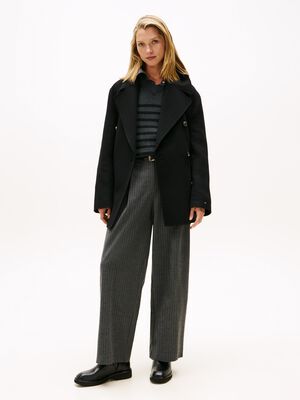 DF WOOL BLEND REG PEACOAT