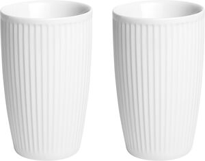 Termokrus Pliss&eacute; 35 cl 9 x 14 cm 2 stk. Hvid