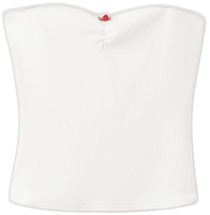 Pink embroidered cotton top