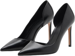 Asymmetrical heeled shoes