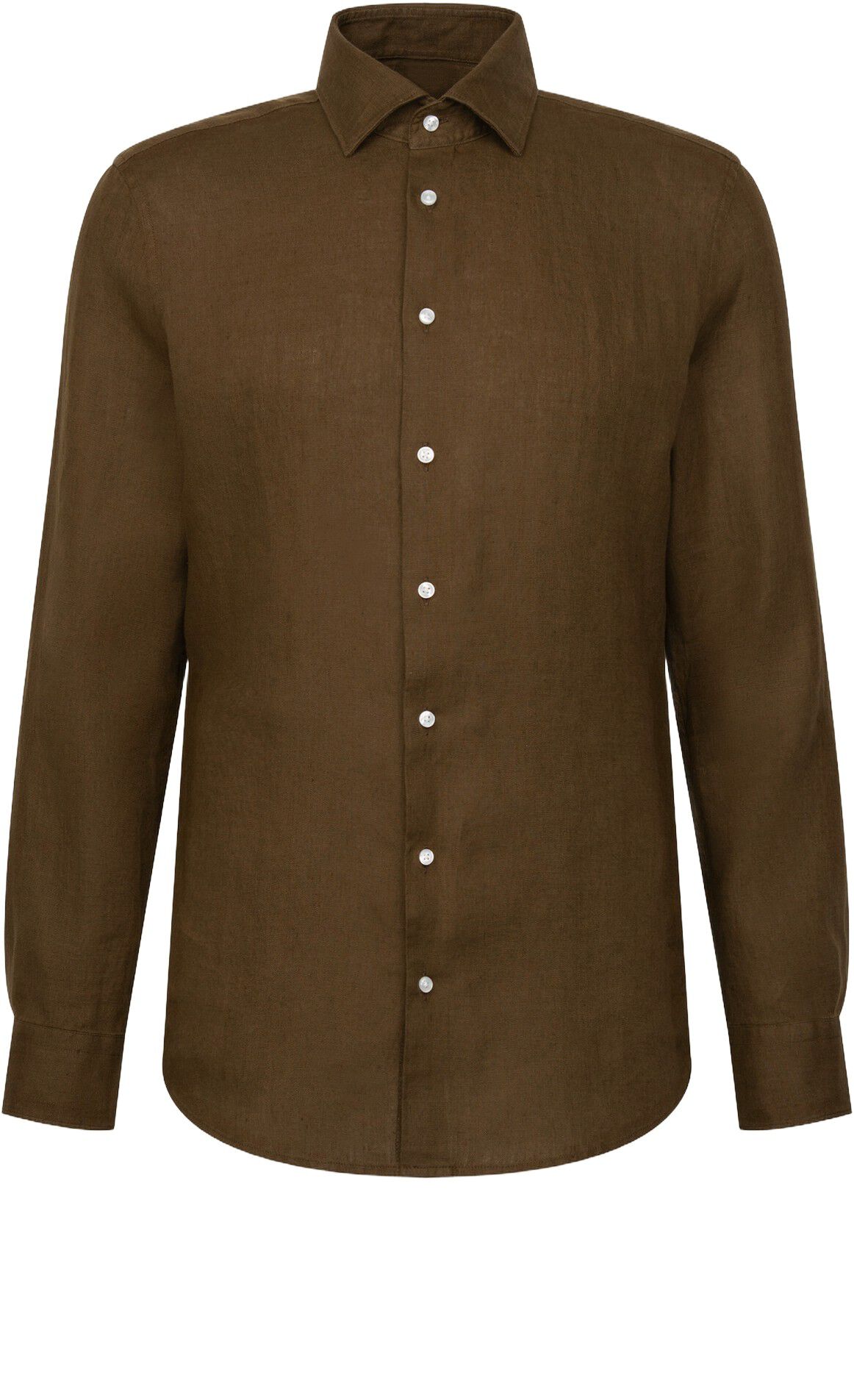 Linen shirt Slim 1/1 Kent-Collar Uni