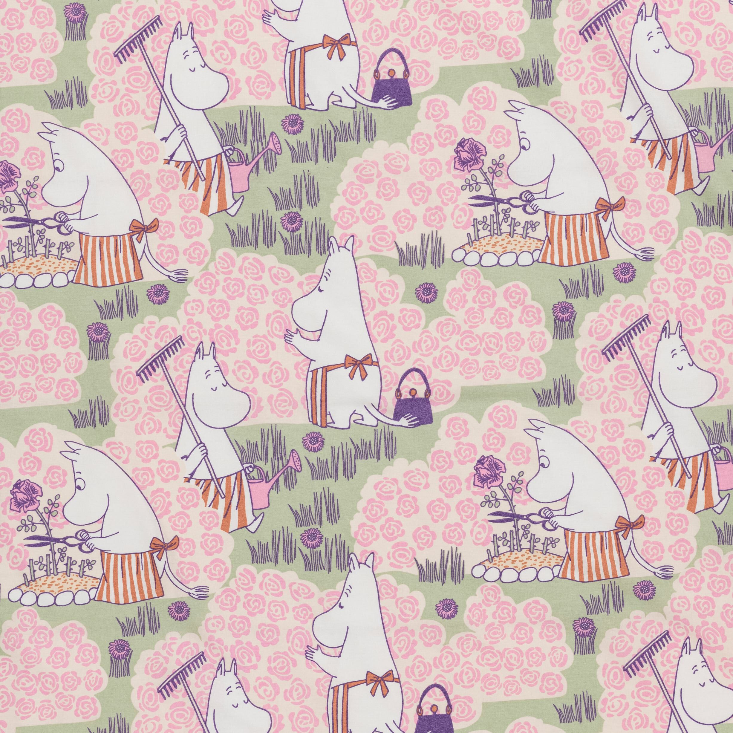 Moomin pllwcs 50x60 Rose Garden GOTS