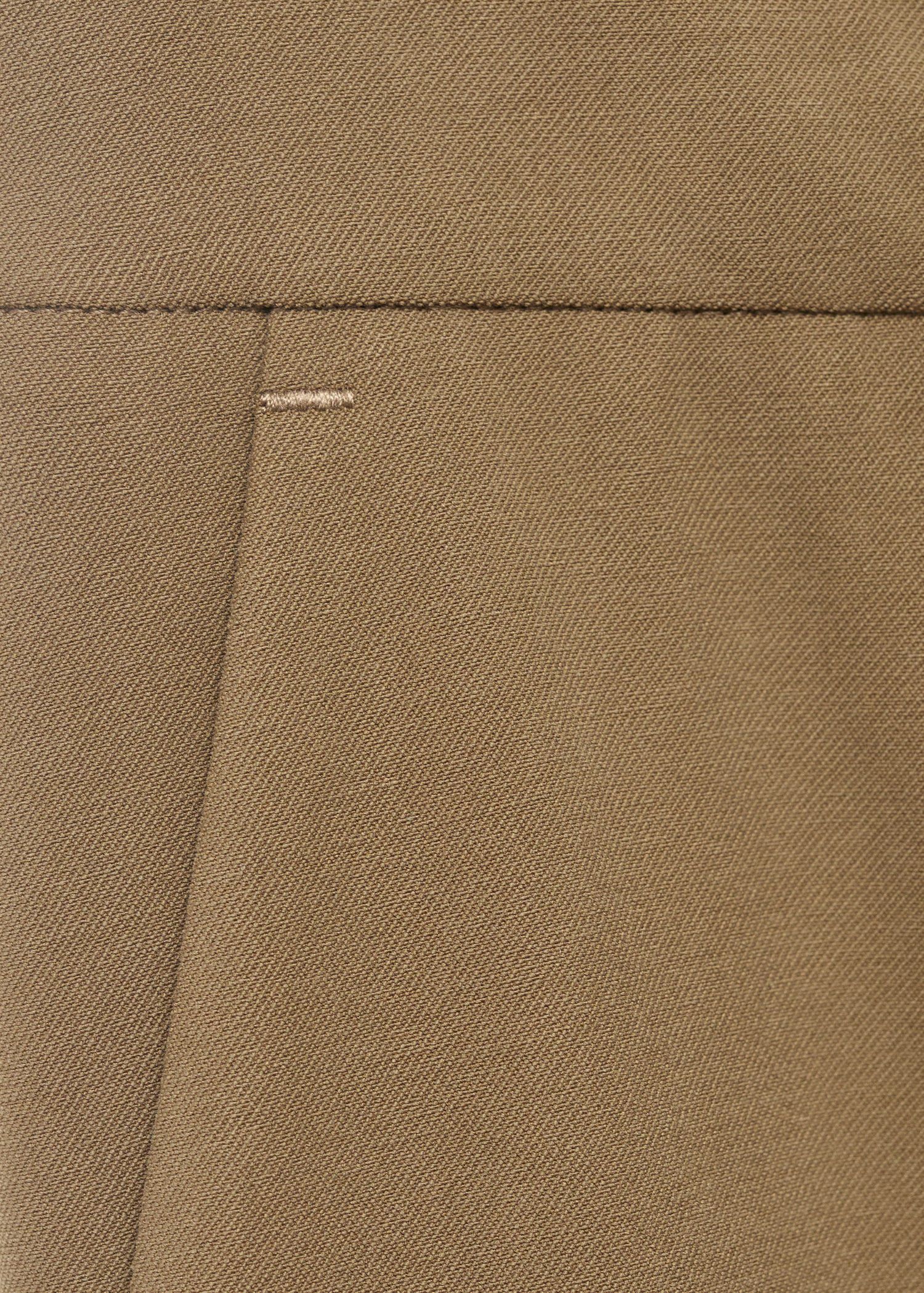 Straight mid-rise trousers