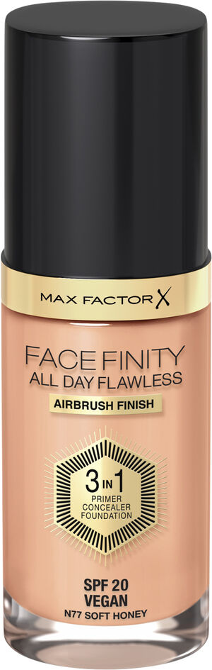 All Day Flawles 3in1 Foundation SPF 20 N77 Soft honey