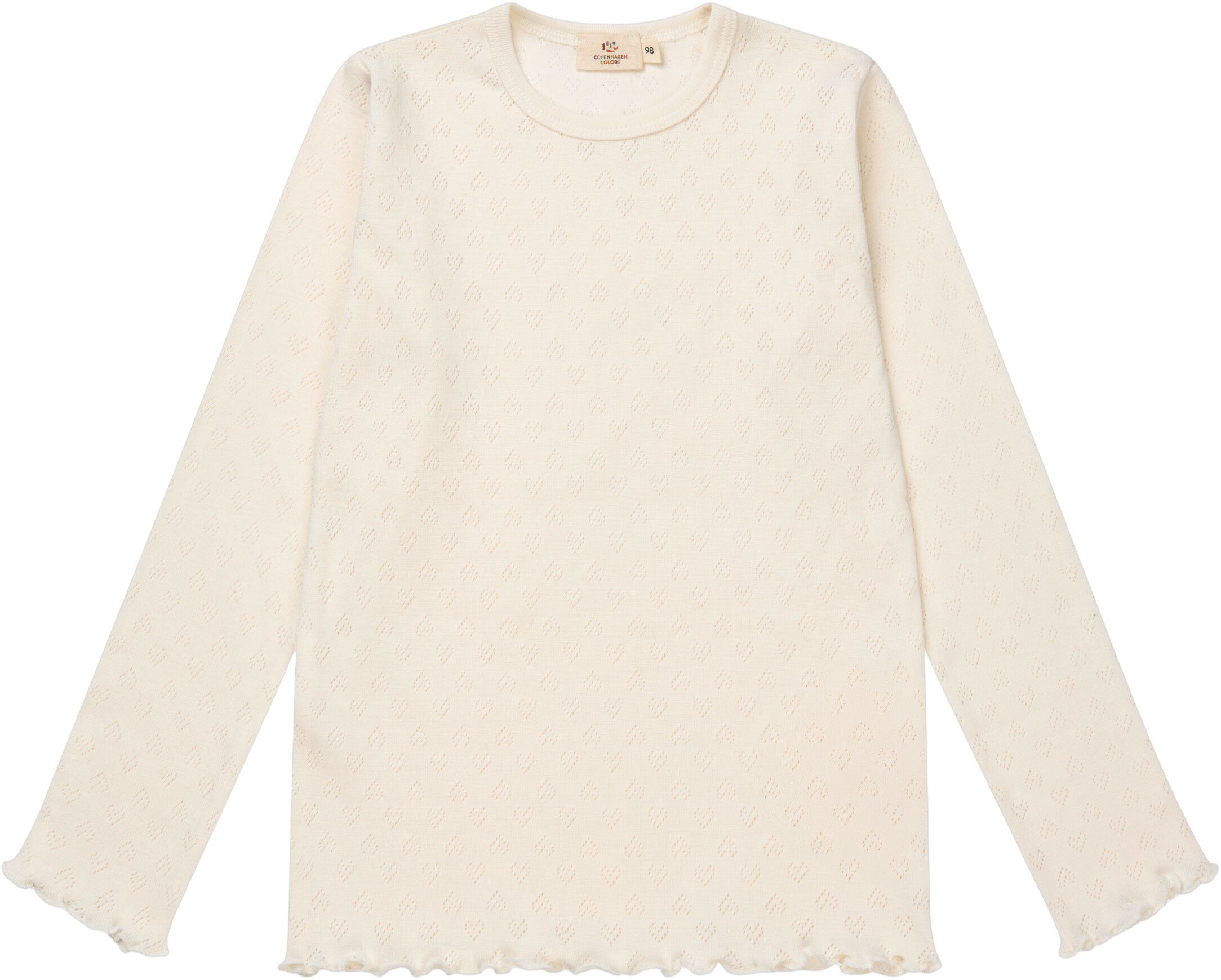 POINTELLE HEART LS TEE