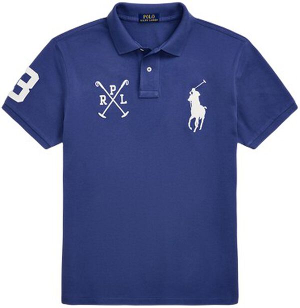 Custom Slim Fit Big Pony Mesh Polo Shirt