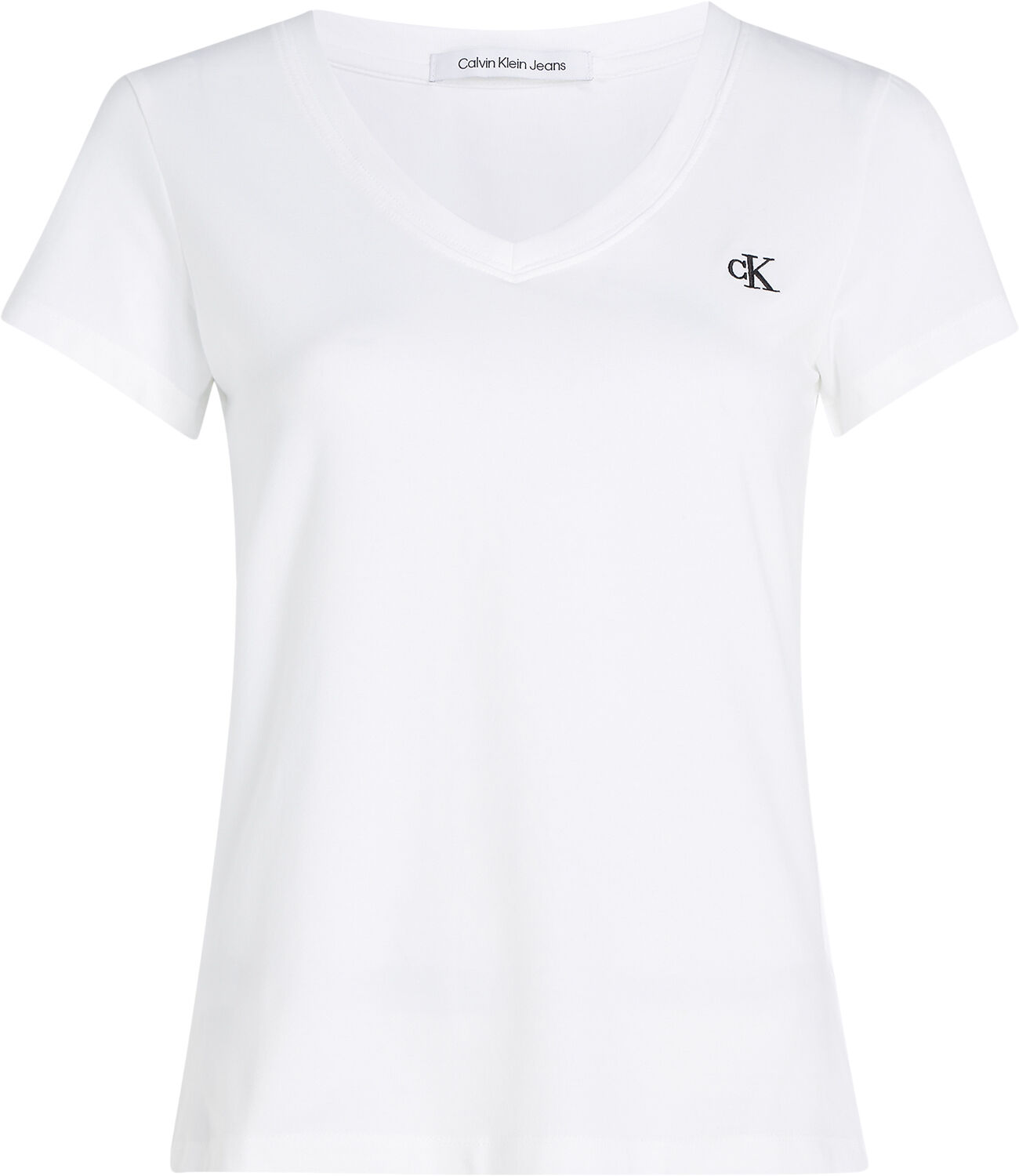 CK EMBROIDERY STRETCH V-NECK