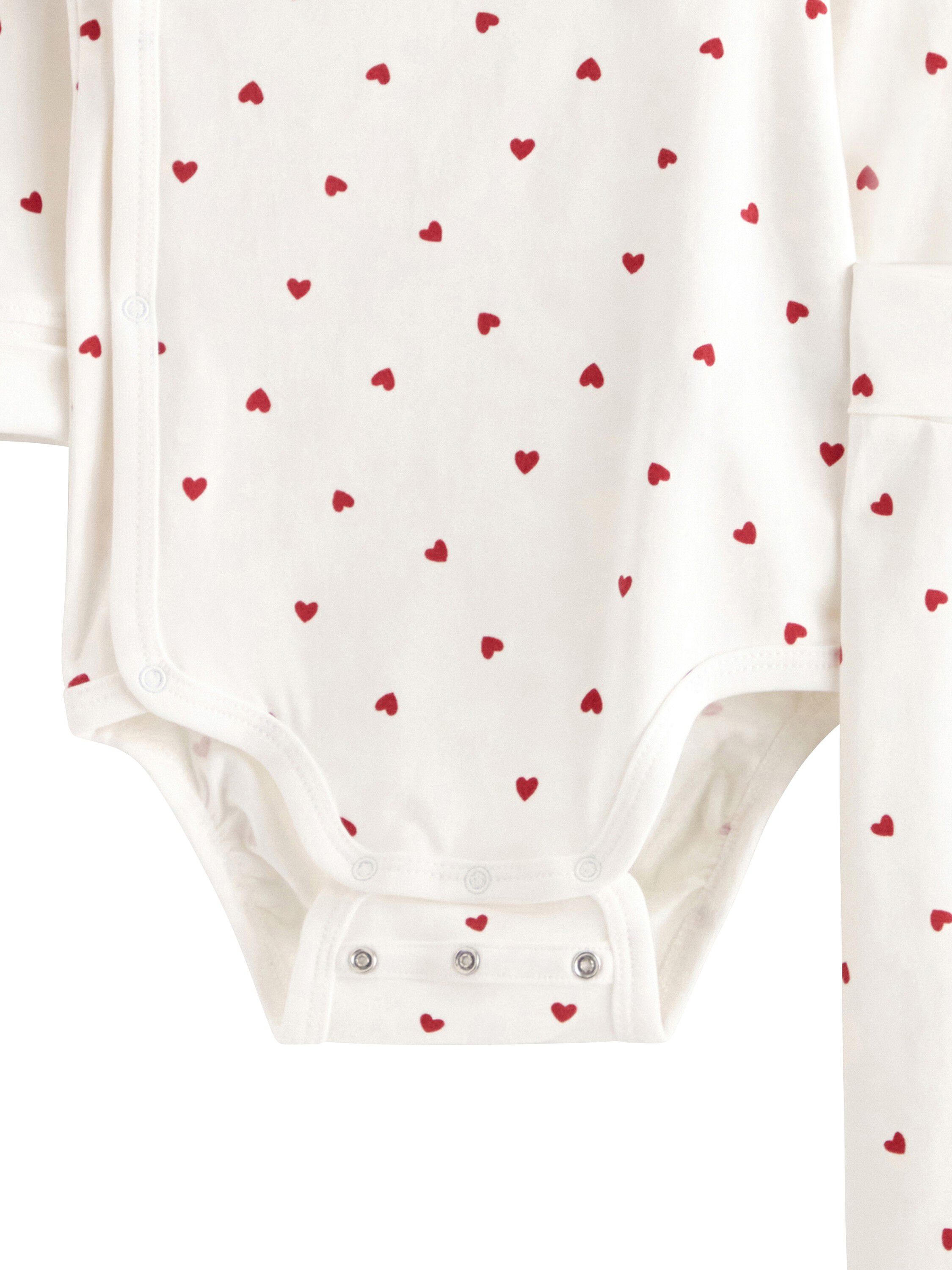 Matchande set i mjuk bomullstrik&aring; m