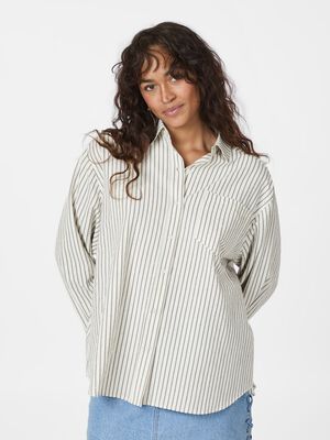 Dalma Crepe Stone Shirt