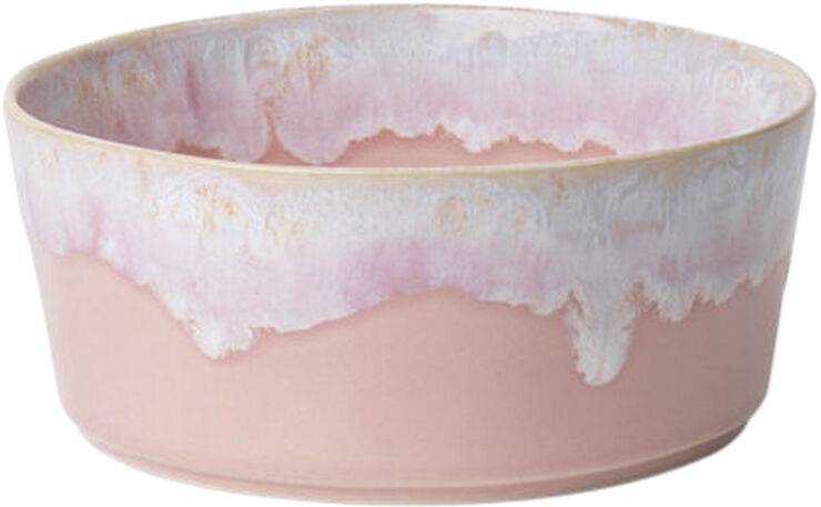 Gres skål rosa 50 cl Ø14cm H6cm