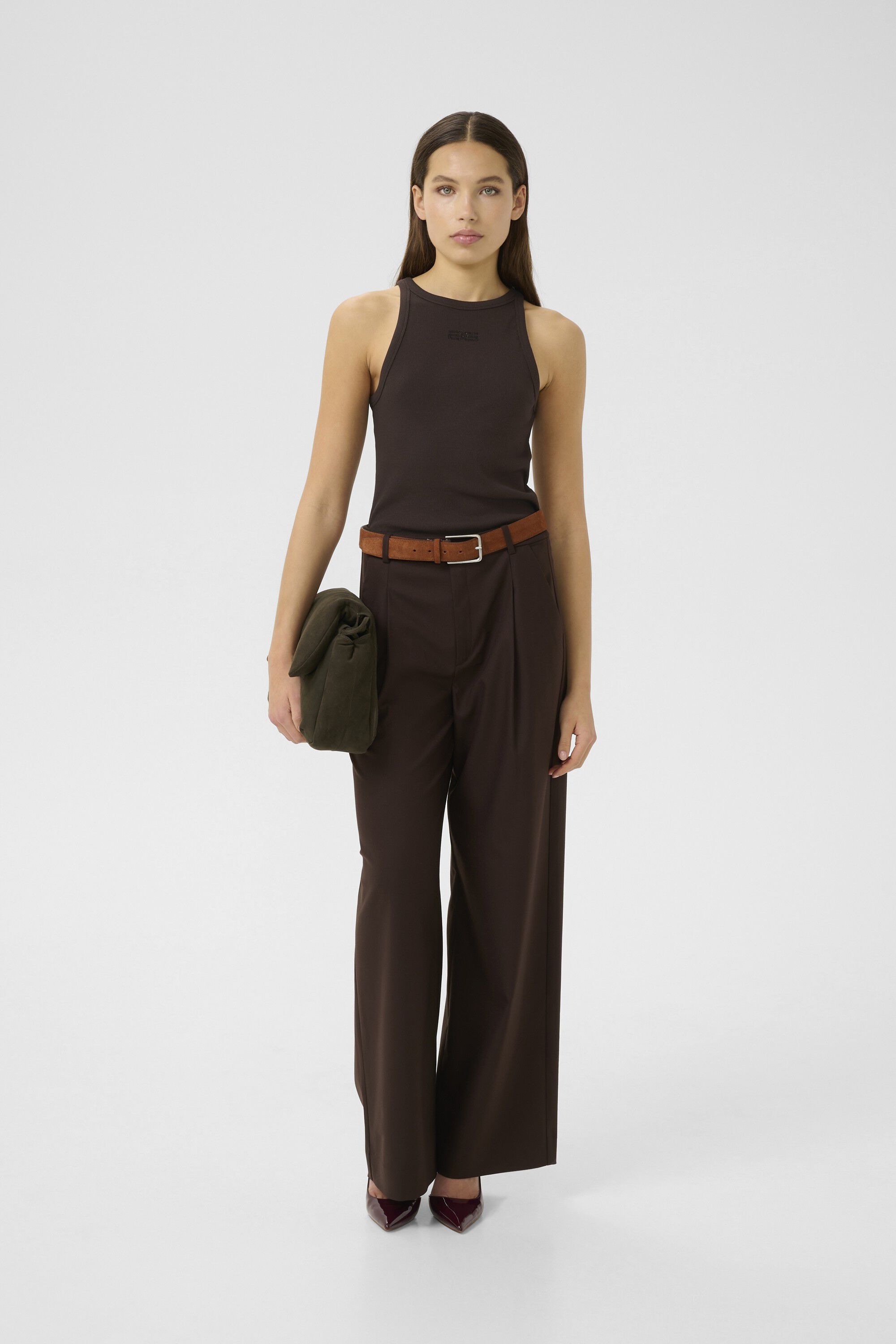 GZdrew rhinestone logo tank