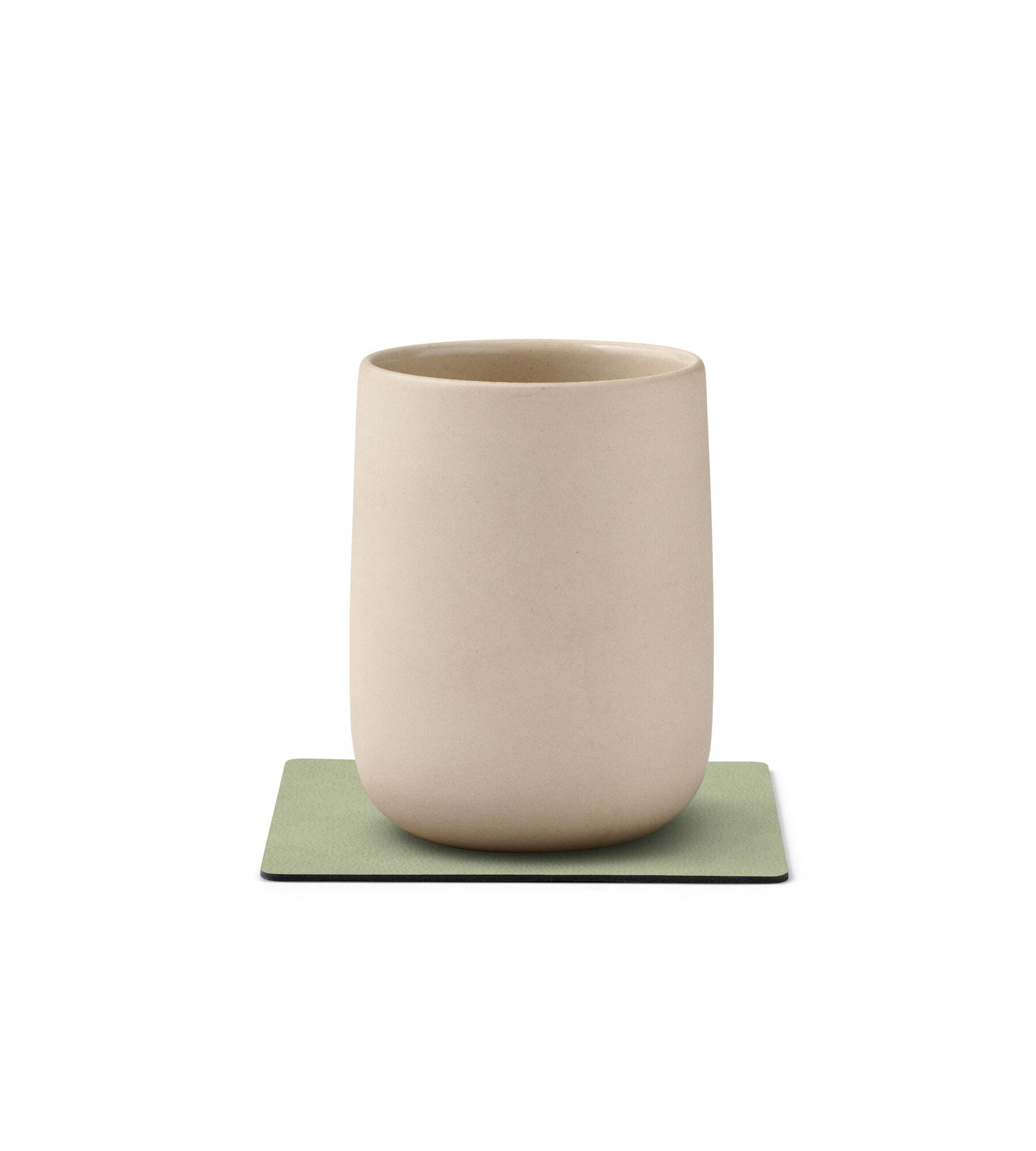 Glass Mat Square Nupo Olive Green