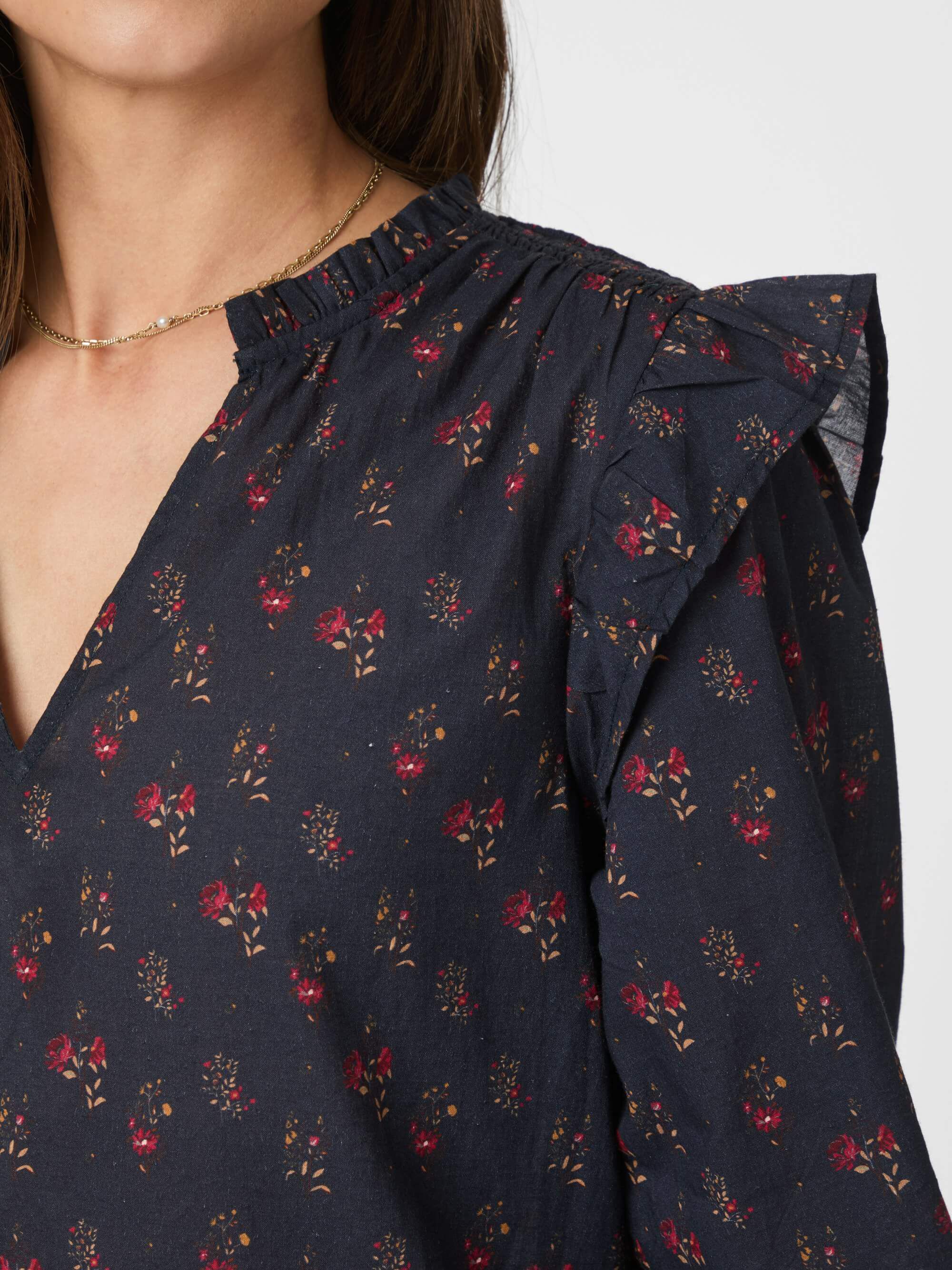Filja Fine Print Blouse