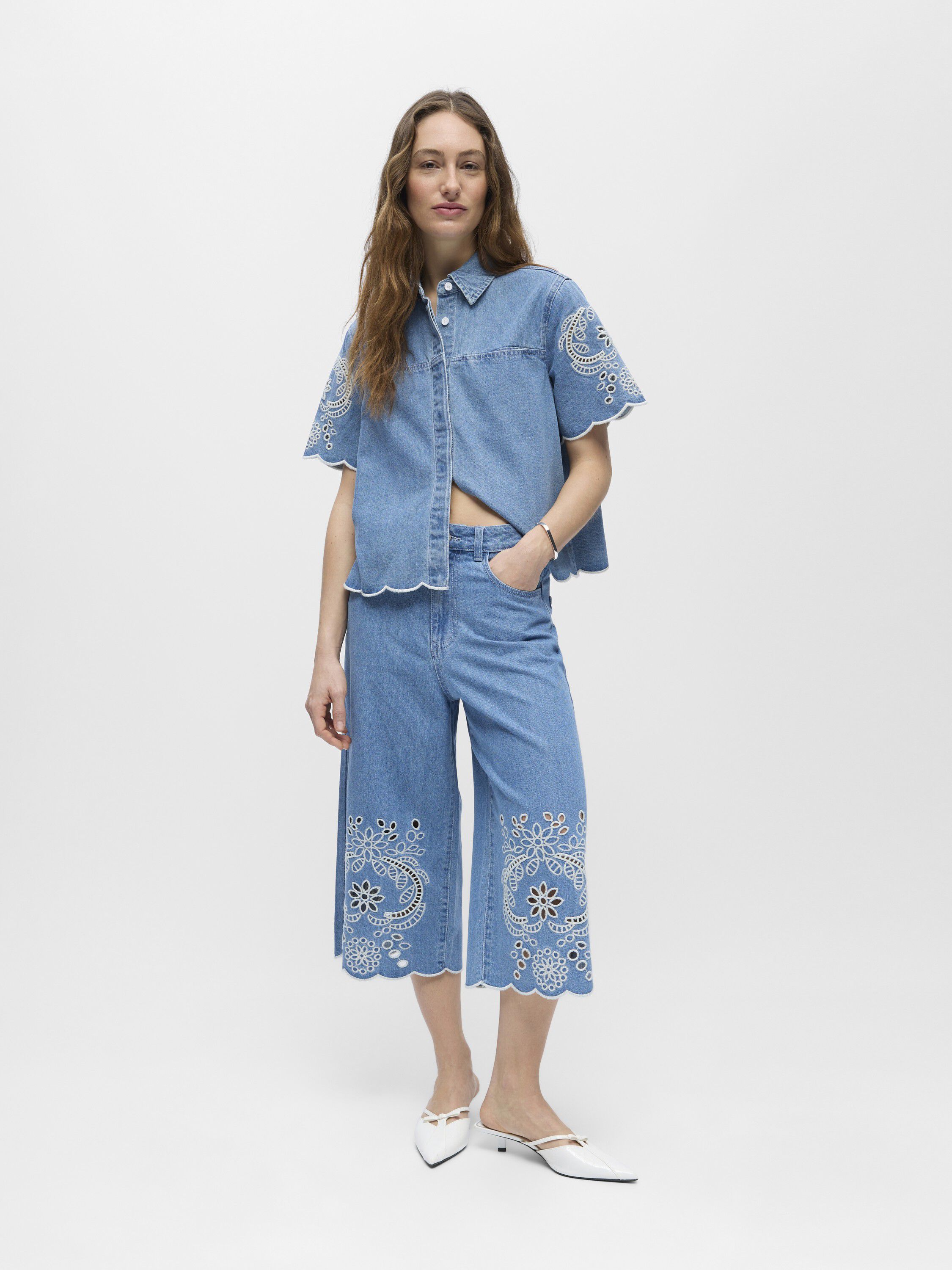 OBJIDDA BERMUDA DENIM SHORTS 144