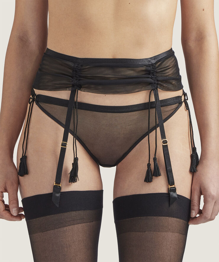 Porte-jarretelles NOIR 3 pièces Taille M Porte-jarretelles NOIR 3 pièces Taille M