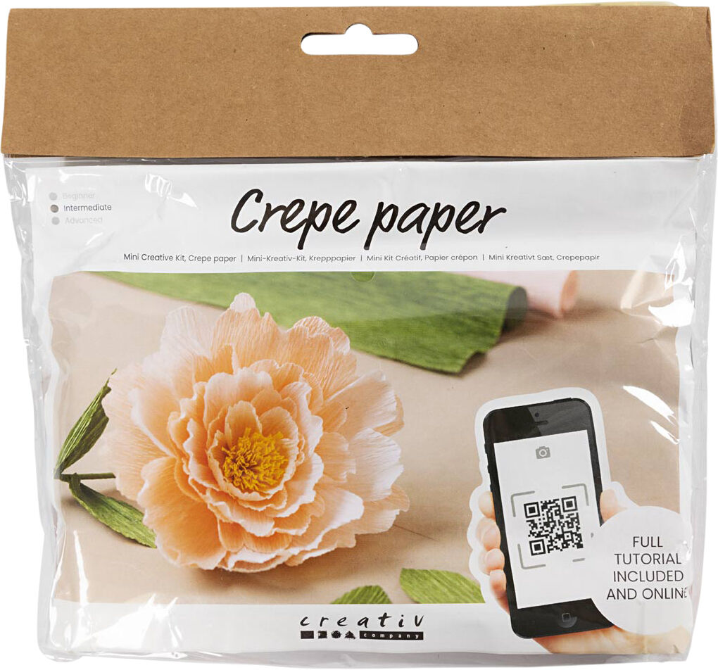 Mini DIY Kit Crepepapir, P&aelig;on