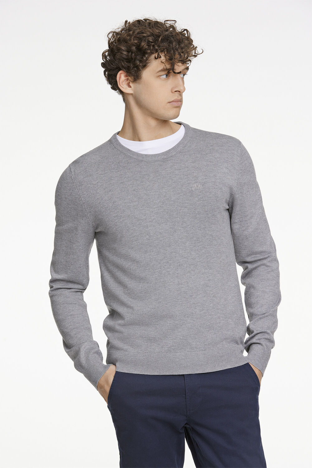 Ecovero L/S o-neck knit