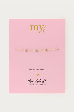 Graduation bracelet three stars